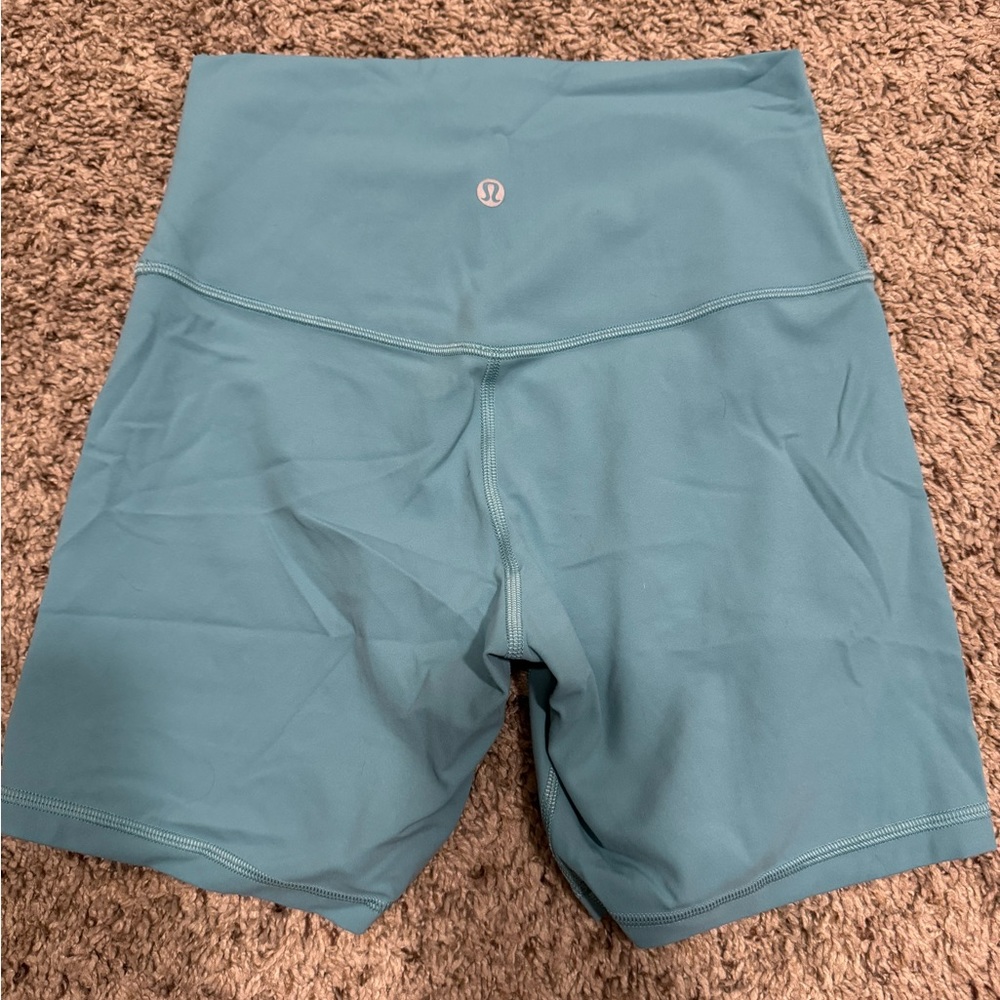 Lululemon align 6” short in tidal teal - size 6